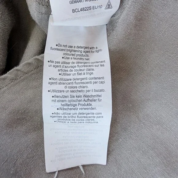 Muji Ladies' French Linen Sleeveless Dress Sz M-L - Picture 5 of 8